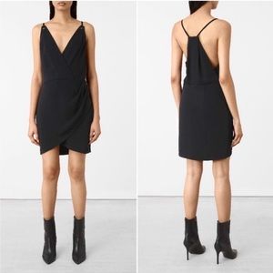 All Saints Faux Wrap Dress